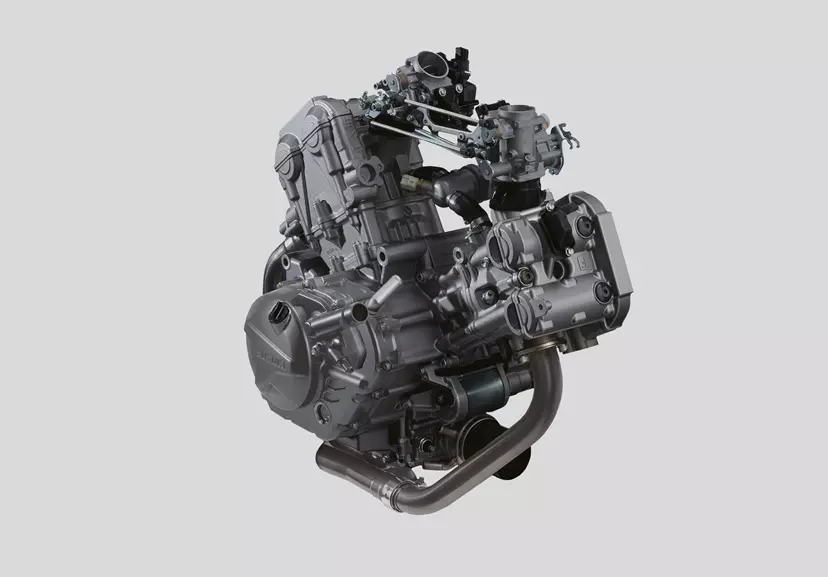 Suzuki V-Strom 650 engine close-up