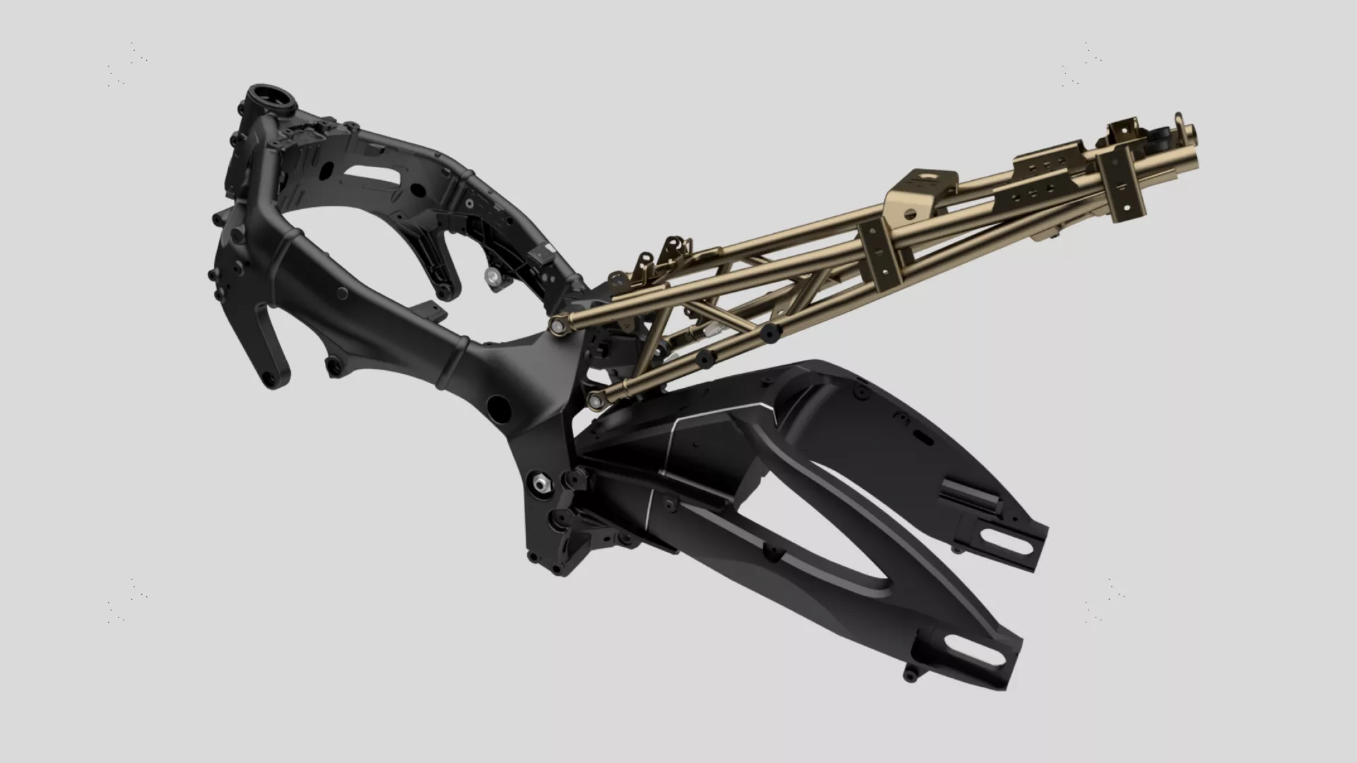 Suzuki GSX-S1000GT+ cut out of the frame, studio image.