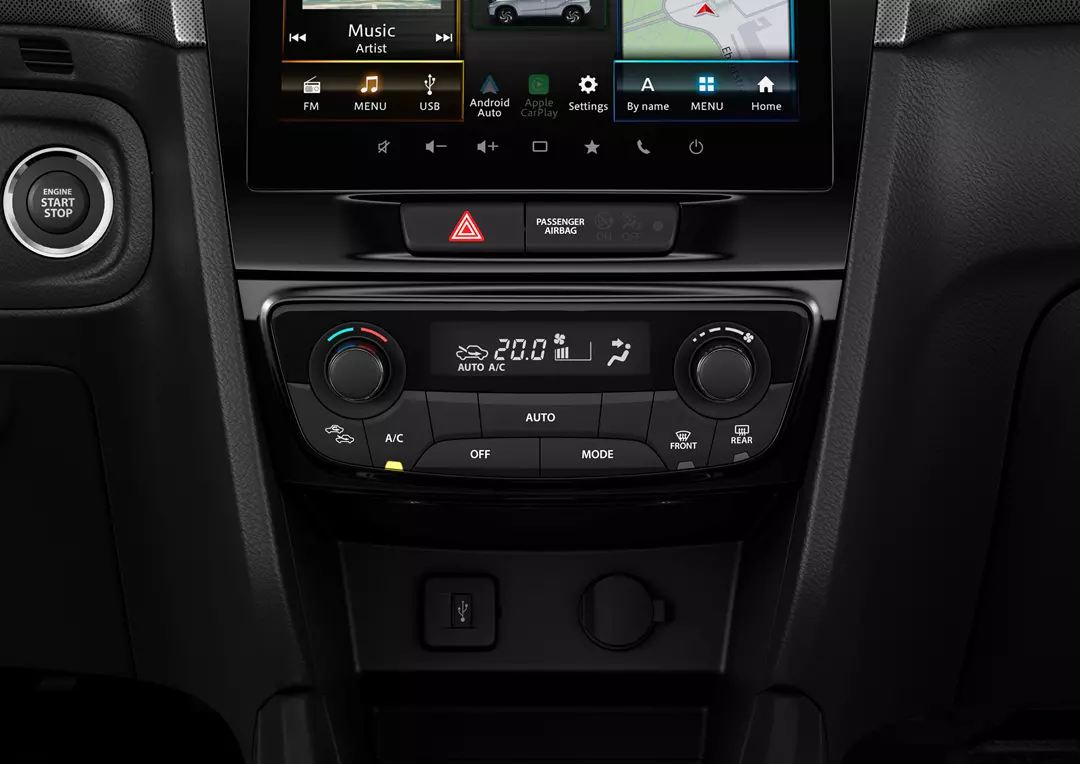 Air conditioning display and controls on Suzuki Vitara