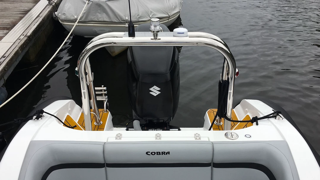 Cobra with Suzuki outboard