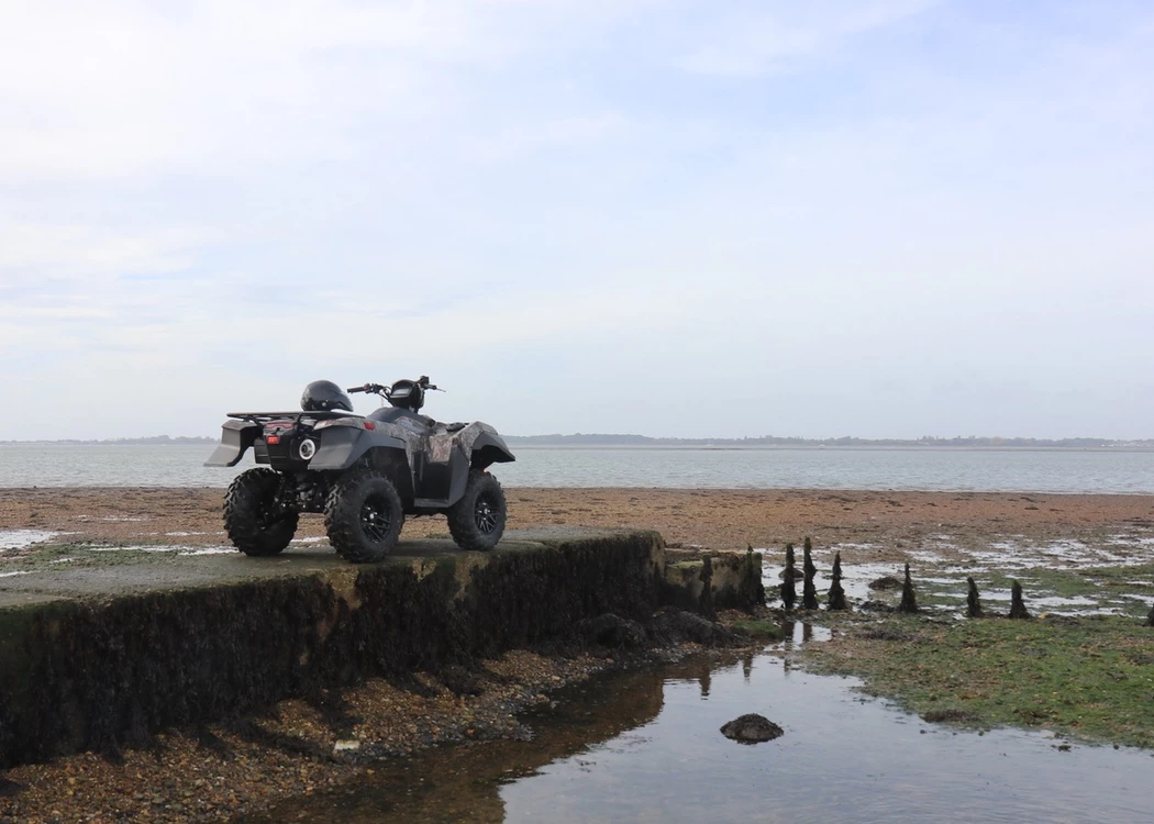 ATV in marshland