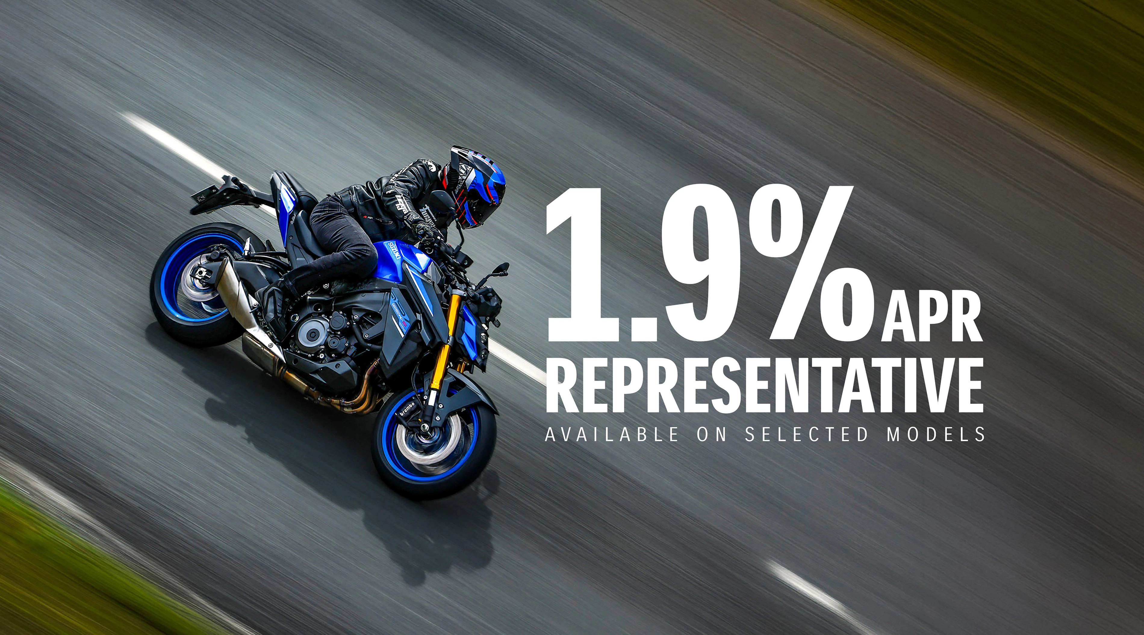 Suzuki GSX-S1000 overhead shot, right hand side