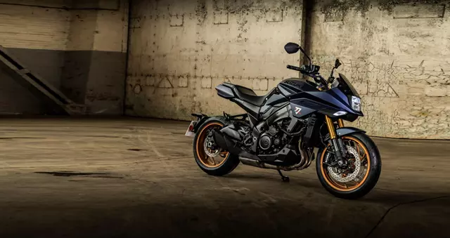 Suzuki Katana static in a warehouse