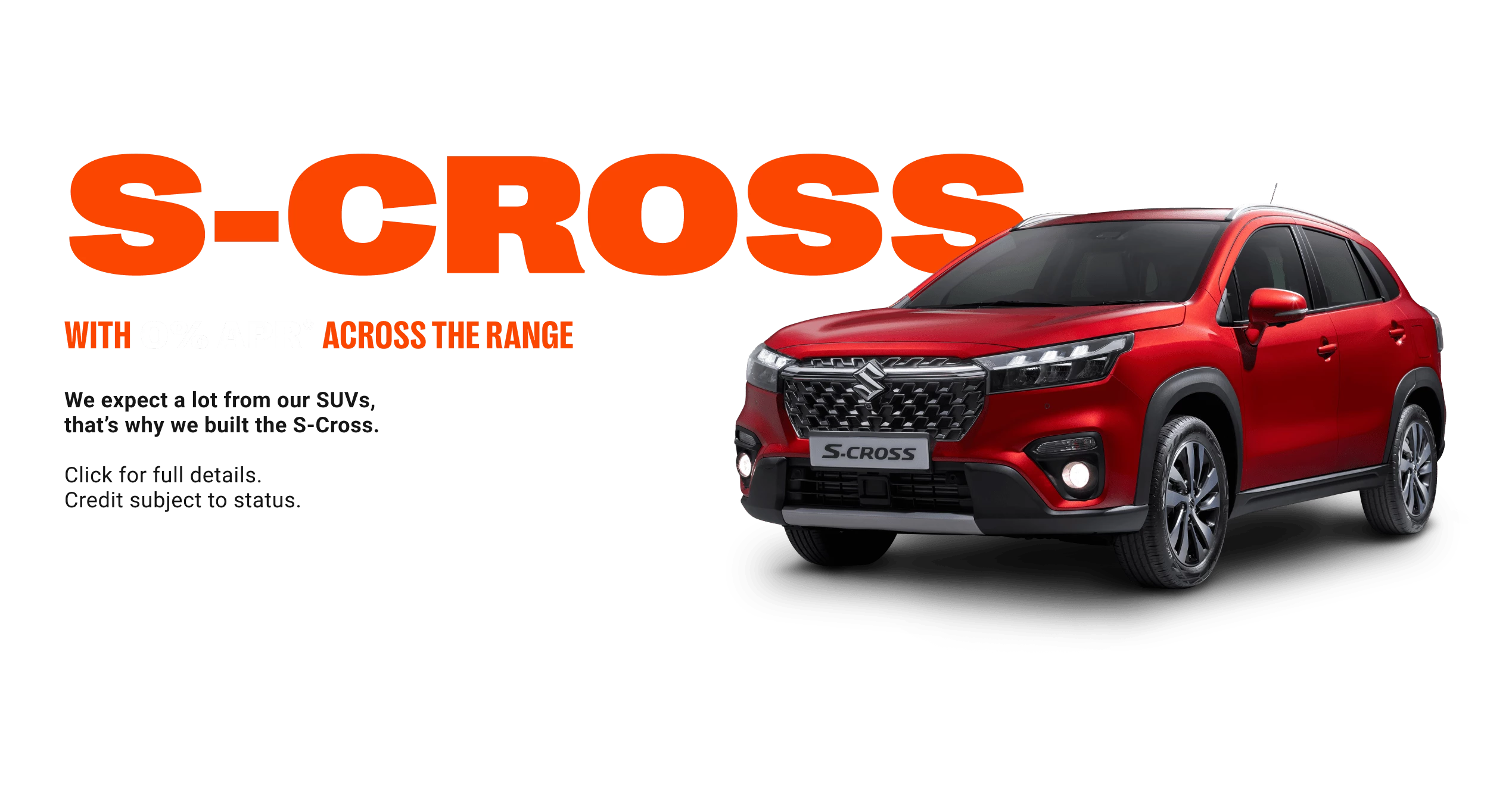 S-CROSS MOTION WITH 0% APR*