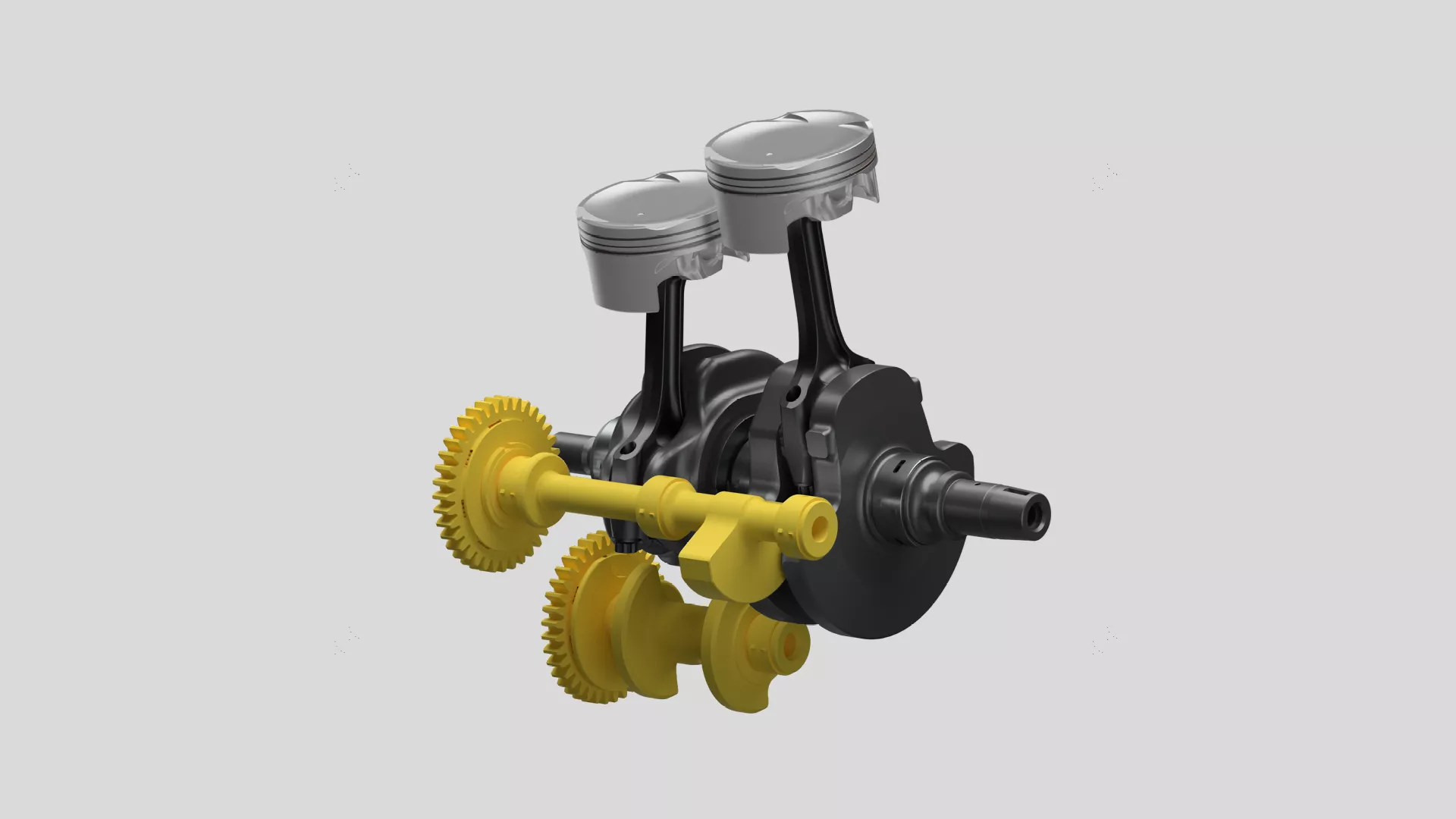 Suzuki GSX-8R CGI cut out of the cross balancer system.