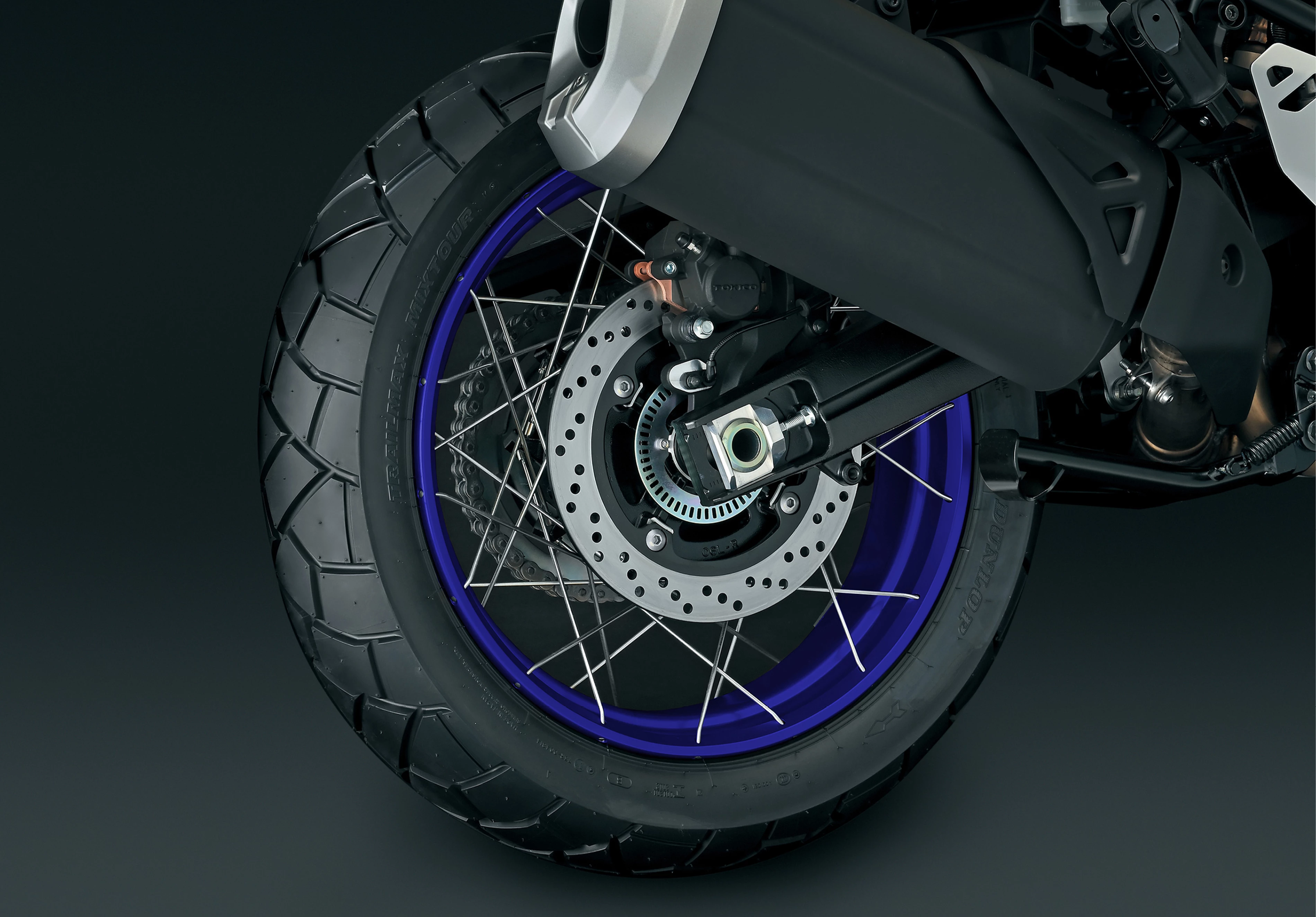 Suzuki V-Strom 1050DE Tour rear tyre close up