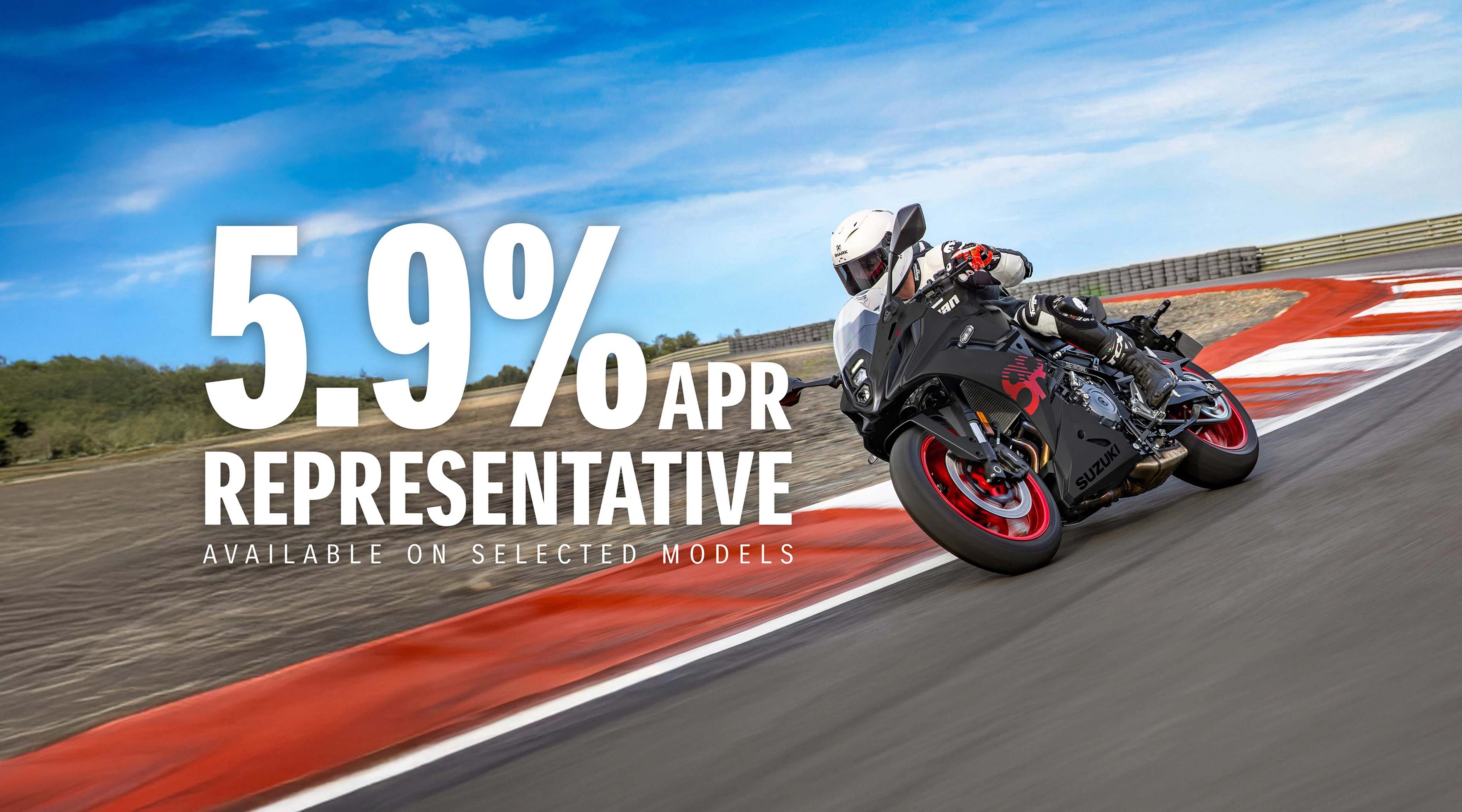 Suzuki GSX-8R pushing on around a corner on track