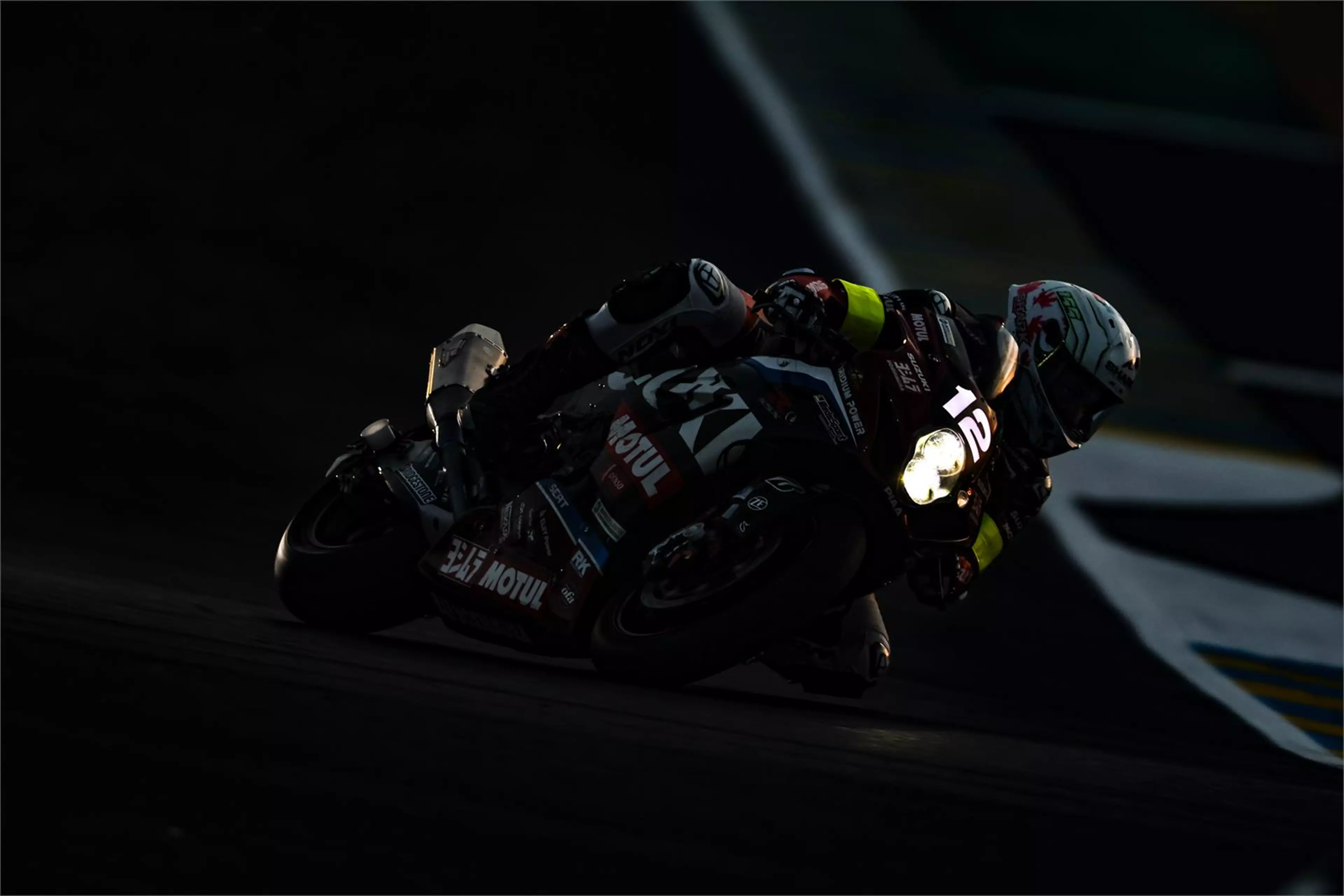 Etienne Masson at night at Le Mans