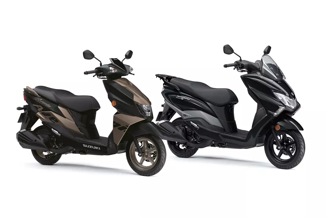 The new colours on thw Avenis 125 and Burgman Street 125EX