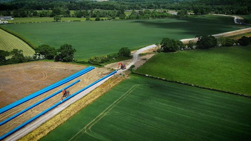 Kier has now completed the 13.7km Faringdon to Blunsdon water transfer pipelin