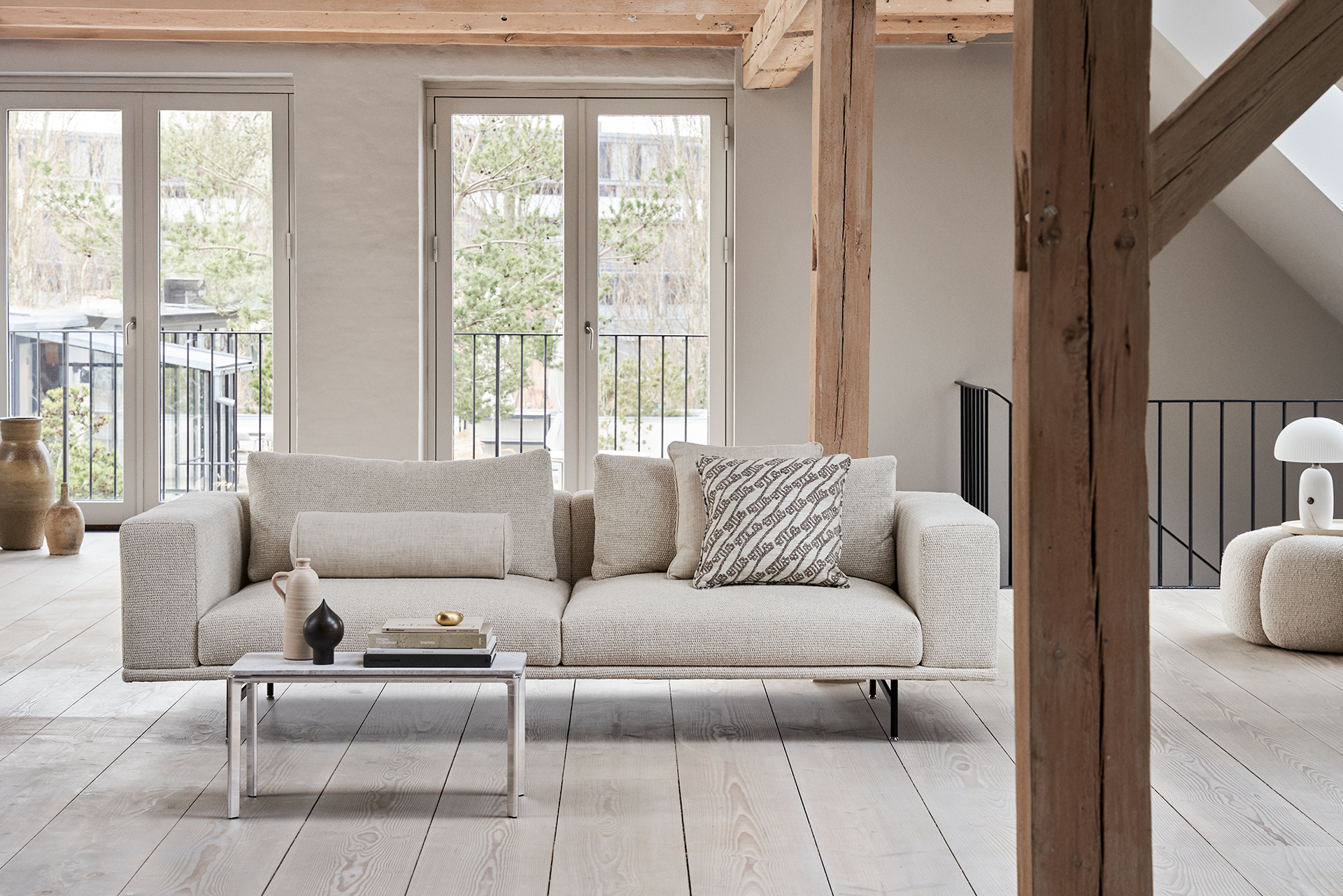 Vipp 610 Sofa Loft Wavy Off White Light Grey 07