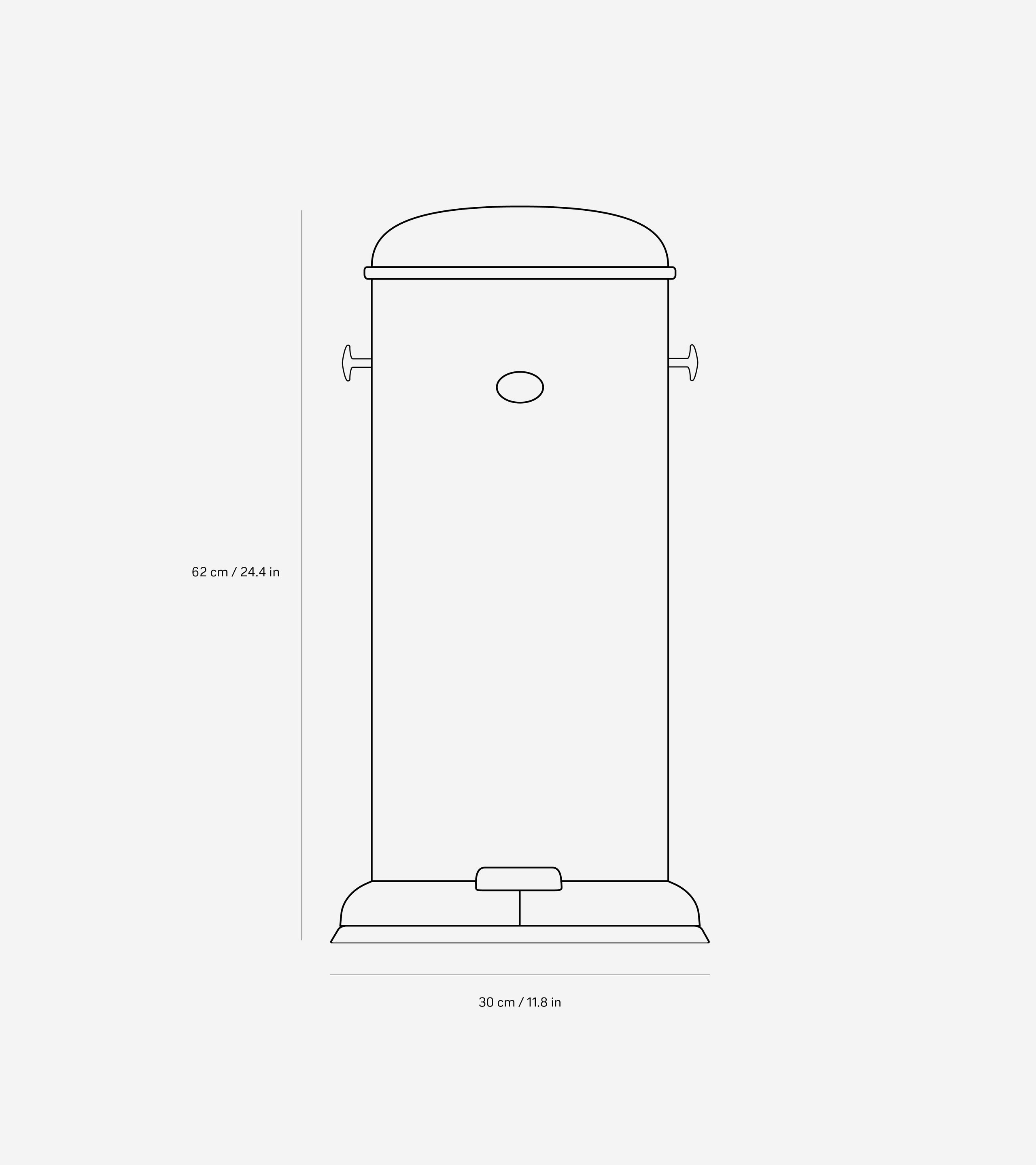 Pedal Bin 18 L / 5 Gal | Vipp