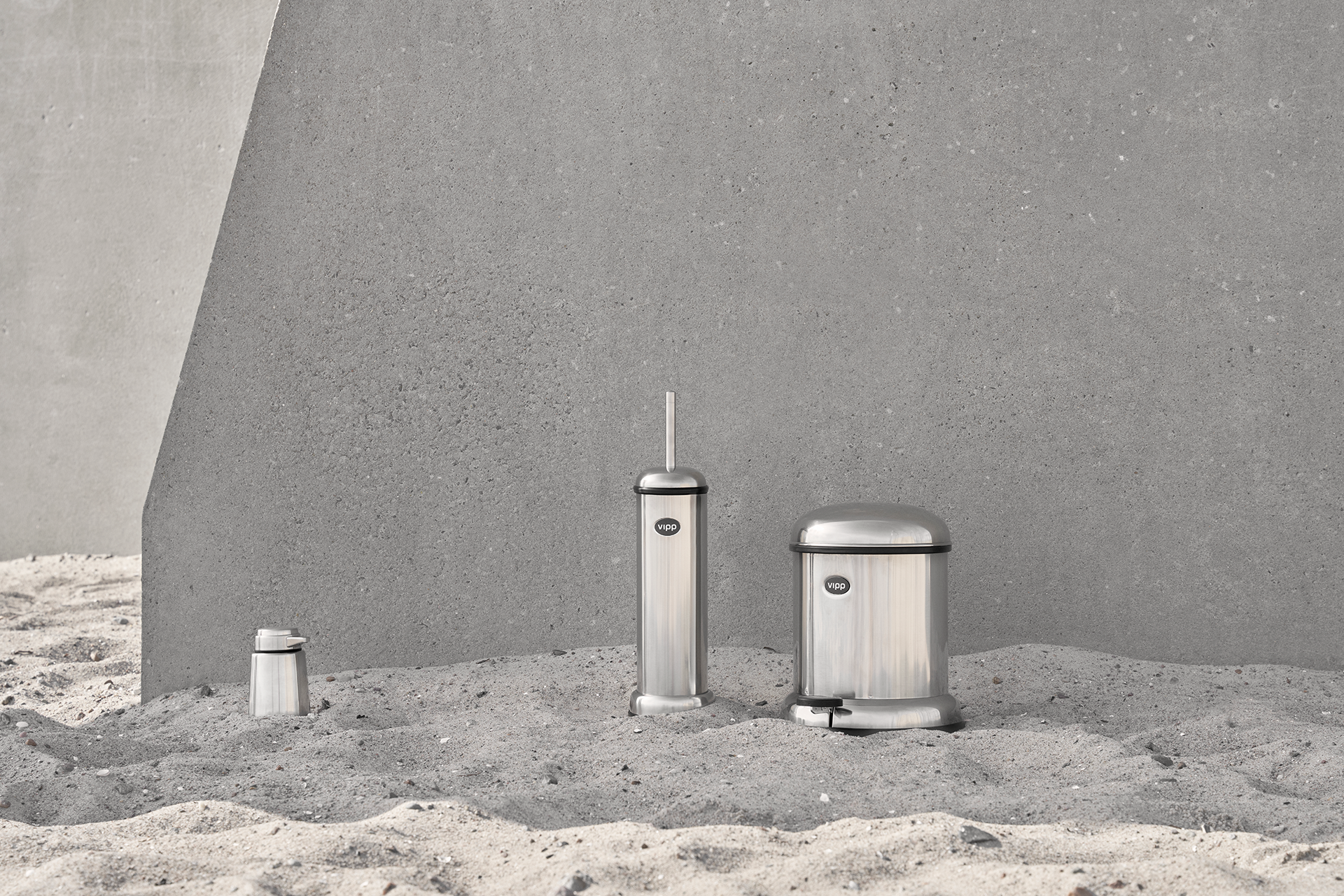 Vipp Pedal Bins Stainless Steel Combo 04