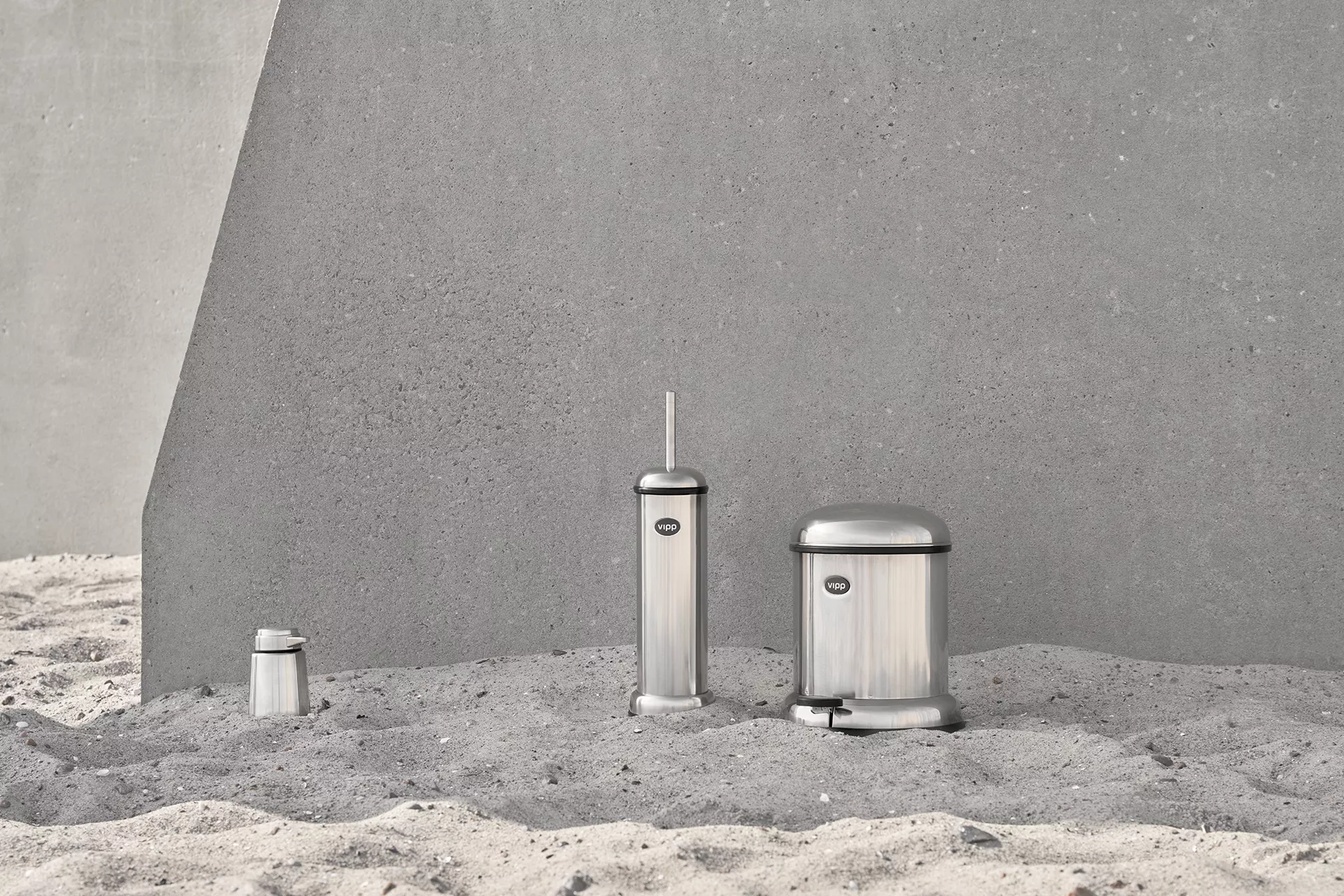 Vipp Pedal Bins Stainless Steel Combo 04