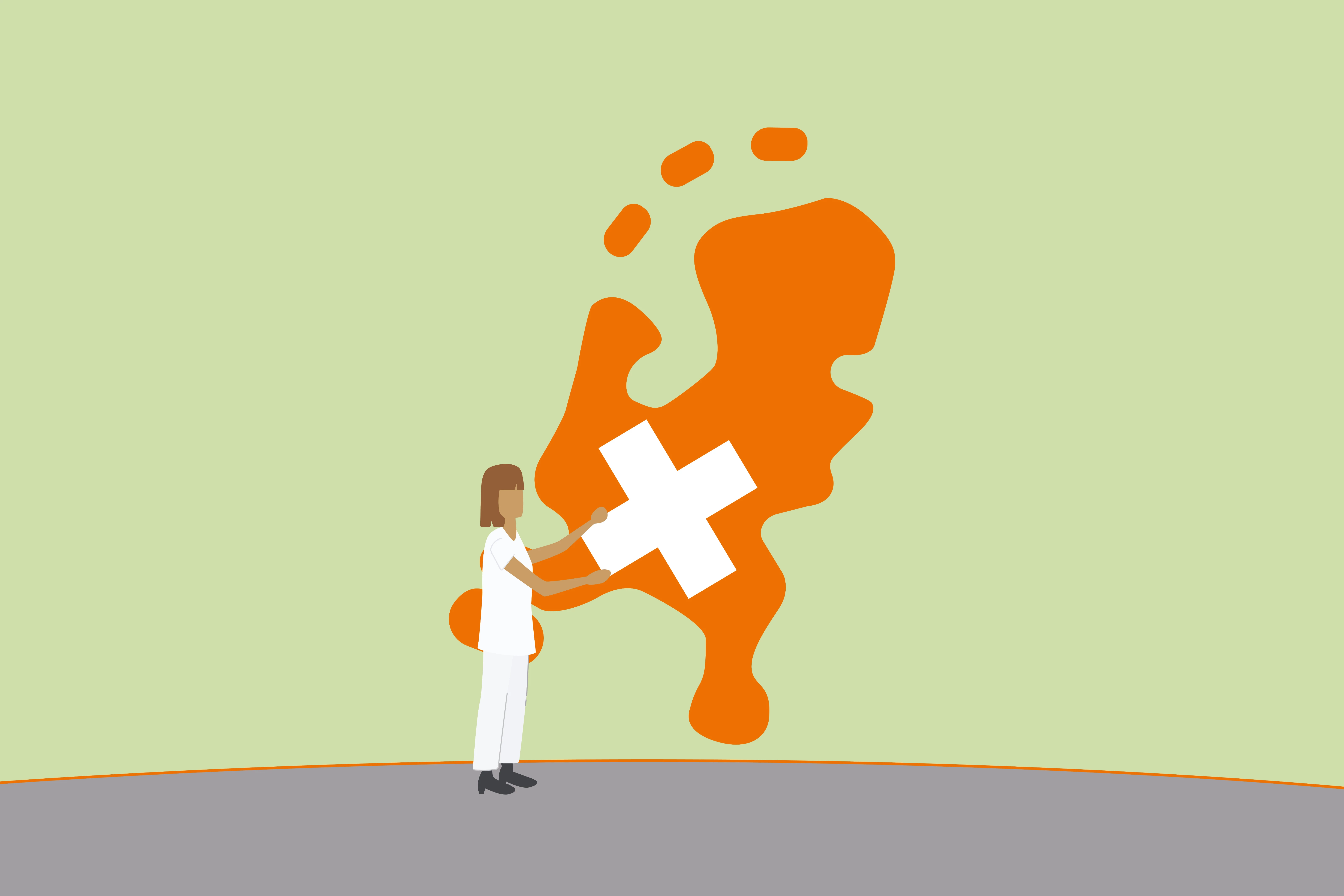 Zorgprofessional plakt pleister op Nederland