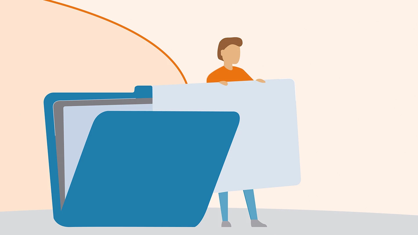 Opleiding Training Dossier Opbouw Medewerker - een zorgmedewerker werkt aan een dossier