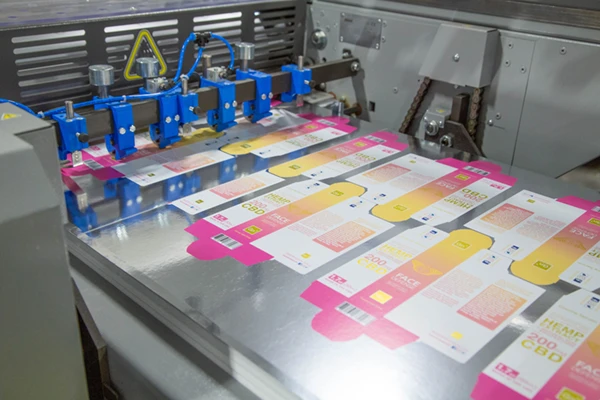 Boxes being printed